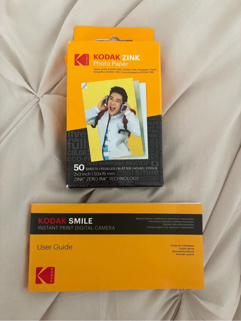 Kodak Smile Instant Print Digital Camera Bundle + Hard Case + 50 Photo Sheets